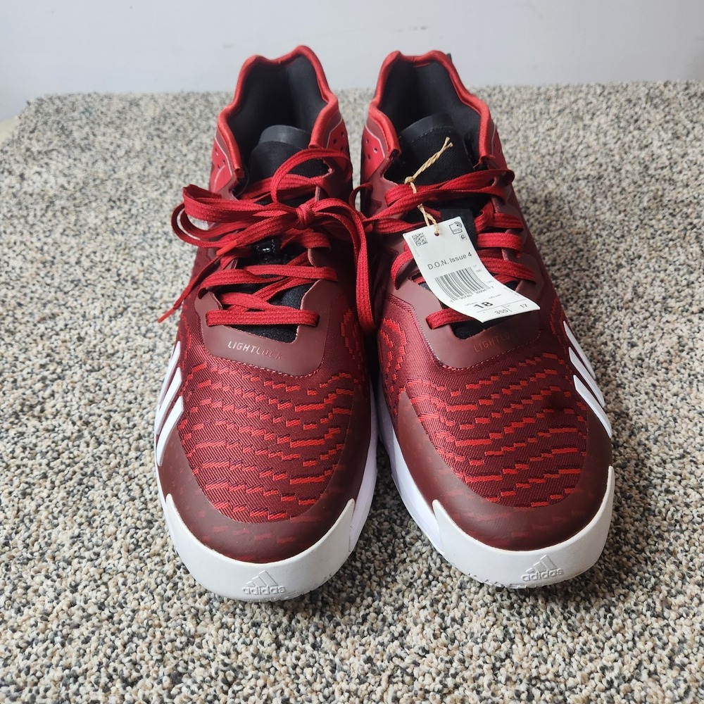 Adidas D.O.N. ISSUE 4 Basketball Shoe DONOVAN MITCHELL Red/Black/white - Size 18